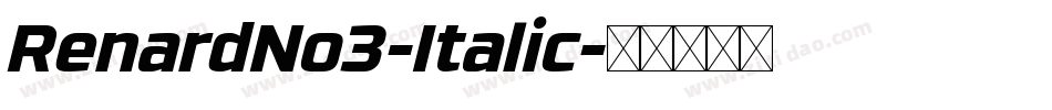 RenardNo3-Italic字体转换