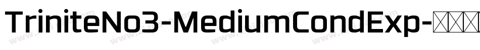 TriniteNo3-MediumCondExp字体转换