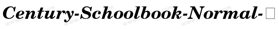 Century-Schoolbook-Normal字体转换