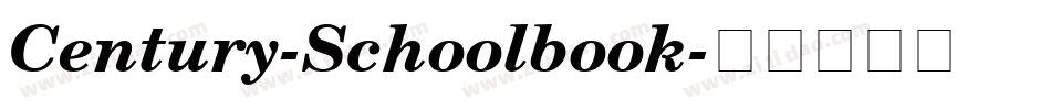 Century-Schoolbook字体转换