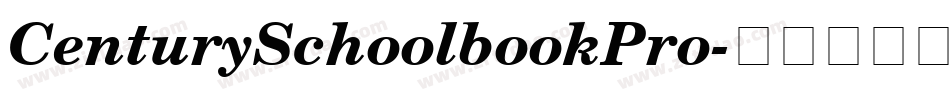 CenturySchoolbookPro字体转换