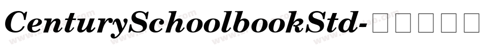 CenturySchoolbookStd字体转换