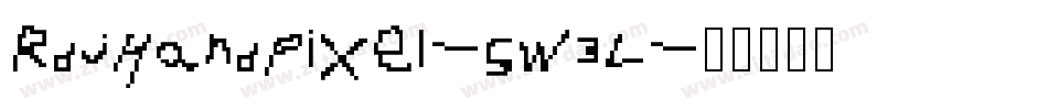 RdjHandPixel-5w3L字体转换