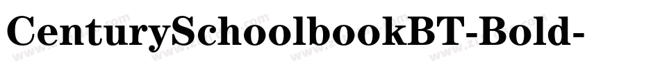 CenturySchoolbookBT-Bold字体转换