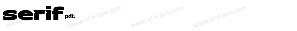 serif字体转换