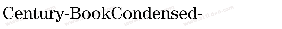Century-BookCondensed字体转换