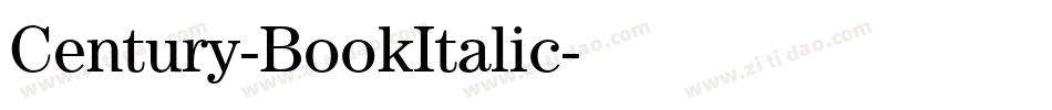 Century-BookItalic字体转换