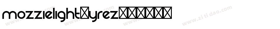 MozzieLight-yReZ字体转换