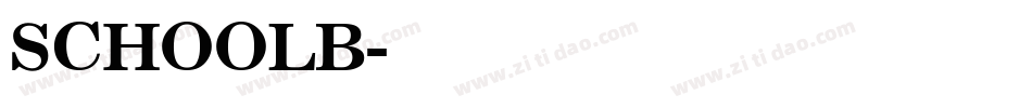 SCHOOLB字体转换
