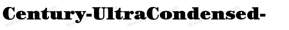 Century-UltraCondensed字体转换