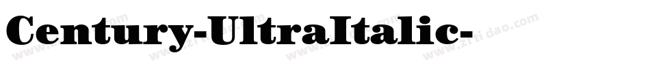 Century-UltraItalic字体转换