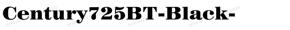 Century725BT-Black字体转换