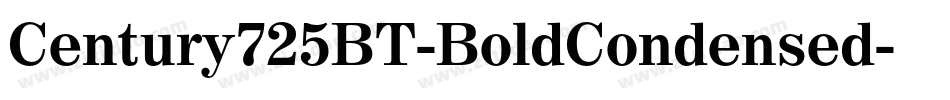 Century725BT-BoldCondensed字体转换