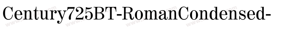 Century725BT-RomanCondensed字体转换