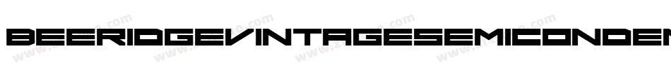 BeeRidgeVintageSemiCondensedBold-vyWD字体转换