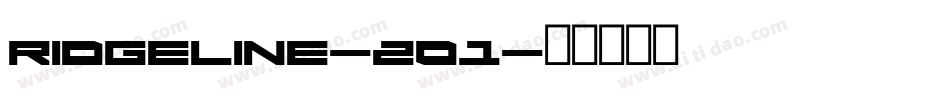 Ridgeline-201字体转换