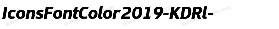 IconsFontColor2019-KDRl字体转换