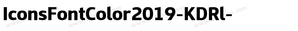 IconsFontColor2019-KDRl字体转换