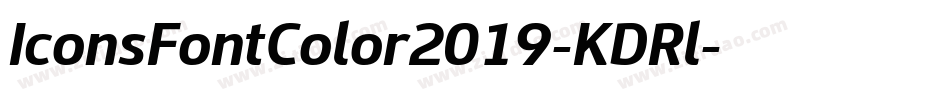 IconsFontColor2019-KDRl字体转换