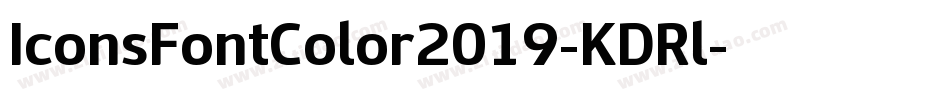 IconsFontColor2019-KDRl字体转换