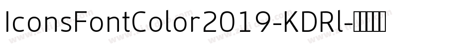IconsFontColor2019-KDRl字体转换
