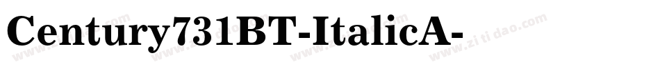 Century731BT-ItalicA字体转换