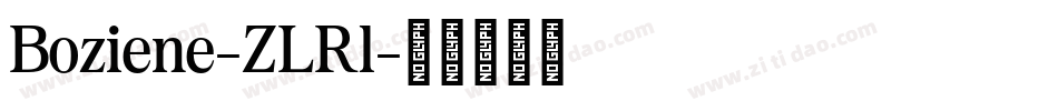 Boziene-ZLRl字体转换