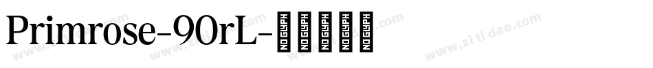 Primrose-90rL字体转换