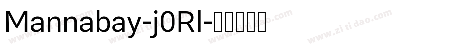 Mannabay-j0Rl字体转换