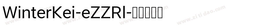 WinterKei-eZZRl字体转换