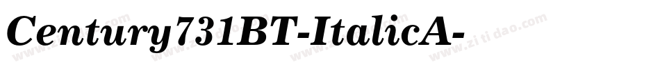 Century731BT-ItalicA字体转换