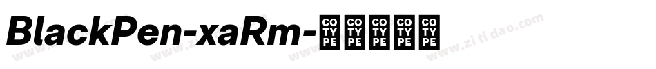 BlackPen-xaRm字体转换