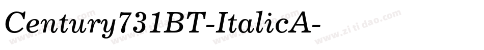 Century731BT-ItalicA字体转换