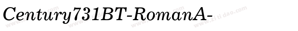 Century731BT-RomanA字体转换