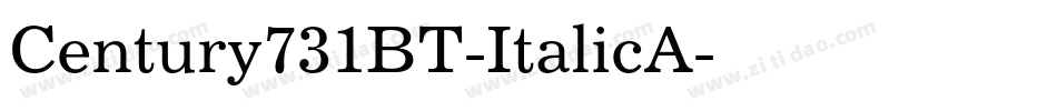 Century731BT-ItalicA字体转换