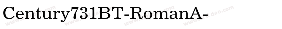 Century731BT-RomanA字体转换