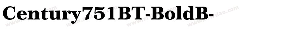 Century751BT-BoldB字体转换