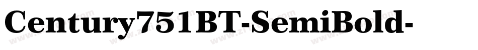 Century751BT-SemiBold字体转换