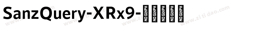 SanzQuery-XRx9字体转换