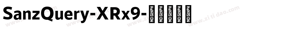 SanzQuery-XRx9字体转换