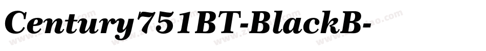 Century751BT-BlackB字体转换