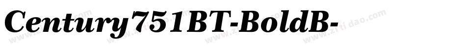 Century751BT-BoldB字体转换