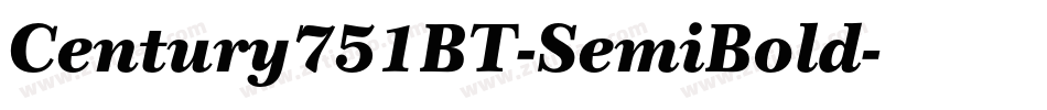Century751BT-SemiBold字体转换