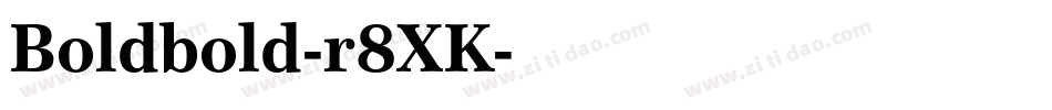 Boldbold-r8XK字体转换