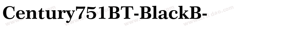 Century751BT-BlackB字体转换