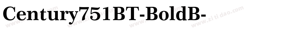 Century751BT-BoldB字体转换