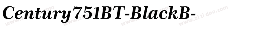 Century751BT-BlackB字体转换