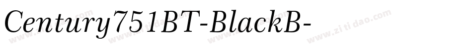 Century751BT-BlackB字体转换