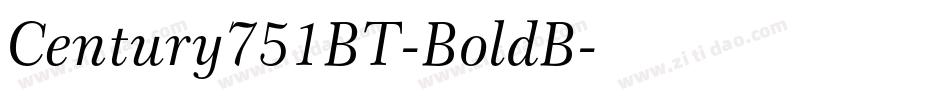 Century751BT-BoldB字体转换