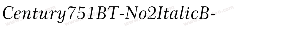 Century751BT-No2ItalicB字体转换